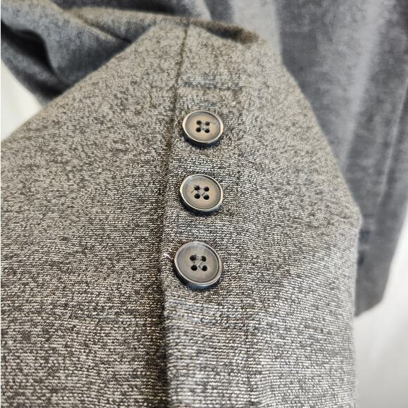 J. Jill Wherever Collection 3/4 Sleeve V-Neck Gray Melange Top, M - Picture 4 of 8